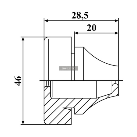 Кабельный ввод ZTM-ELECTRO ZRS PG29G, EPDM