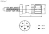 Разъём быстроразъёмный RUICHI FQ24-5pin TJ-12, 5-ти контактный