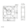 Осевой вентилятор AC переменного тока TIDAR, RQA, 20060A2HBL, Square, 220 В
