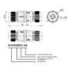 Разъём герметичный Ruichi RJ45M20Z2-6A