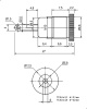Разъём питания штырьковый RUICHI TC 5.5x2.1 мм metal, 2А