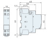 Модульный электронный контактор RUICHI STR25-20 2NO 25А 230В катушка, 500В, AC-7a/AC- 7b, DIN-рейка 35 мм, IP20