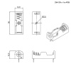 Батарейный отсек RUICHI 23A 12V x 1 to PCB, открытый