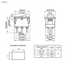 Клавишный переключатель RUICHI KCD5-112-C3-B/3P, ON-ON, 3 контакта, черный