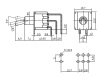Микротумблер RUICHI MTS-202-C4, ON-ON, DPDT, 3 А, 250 В, 20 мОм, монтаж на плату, 6 контактов