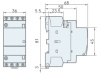 Модульный электронный контактор RUICHI STR25-40 4NO 25А 230В катушка, 500В, AC-7a/AC- 7b, DIN-рейка 35 мм, IP20