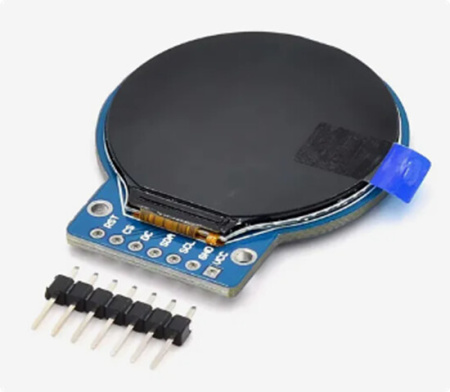 1.28-дюймовый TFT IPS модуль дисплей, GC9A01, SPI интерфейс, разрешение 240x240