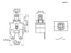 Кнопочный переключатель RUICHI PBS41B-3