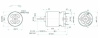 Коллекторный электродвигатель постоянного тока RUICHI R380-09320, 24 В, 4200 об/мин