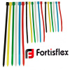 Стяжка нейлоновая FortisfIex КСС 4х200, белая, 100 шт в упаковке