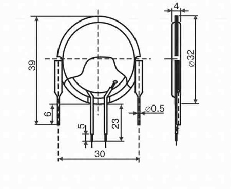 Пьезоизлучатель ЗП-22 (200*г)