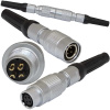 Быстроразъемный разъем Push-Pull вилка-розетка RUICHI SY1311/P-4P, двухтактный, IP67, 4 контакта, 250 В, 3.5 А, -55…+85 °С, 5 - 35 H