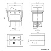 Клавишный переключатель RUICHI KCD4-2101N-C3-RG/6P, ON-OFF