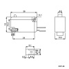 Микропереключатель RUICHI KW7-28, 16х10.5х28 мм, OFF-(ON), 2P, 250 В, 5 А, 30 мОм, -25...+85 °C