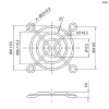 Решетка для осевого вентилятора металлическая RUICHI, 50x50 мм