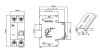 DZ59LE-40 1P+N 32A 30mA х-ка 4.5kA
