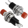Кнопочный переключатель RUICHI PBS-10B-2, OFF-(ON), красный