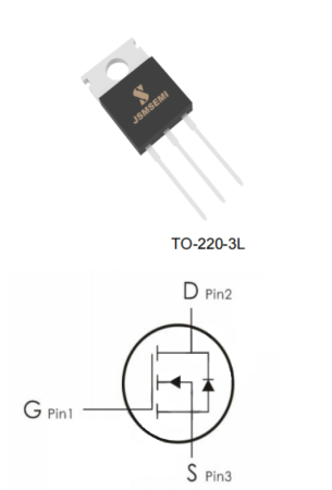 IRFB4321PBF JSMSEMI полевой транзистор (MOSFET), N-канал, 200 В, 50 А, 50 мОм, TO-220