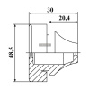 Кабельный ввод ZTM-ELECTRO ZRS M40G, EPDM