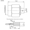 Разъём высокочастотный RUICHI S-M015Q, цанговый
