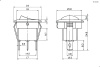 Клавишный переключатель RUICHI RS-103-8C, ON-OFF-ON