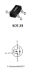 BSS84 HXY полевой транзистор (MOSFET) P-канал, -50 В, -0.13 А, 2 Ом, SOT-23