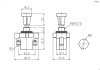 Кнопочный переключатель RUICHI ASW-05 L7, OFF-ON, чёрный