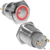 Кнопка антивандальная RUICHI GQ16B-10ZE/J/R/N, OFF-ON, рабочая температура -25…+55 °C, никелированная латунь
