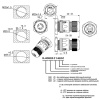 Разъём герметичный Ruichi RJ45M25Z1-6BG1
