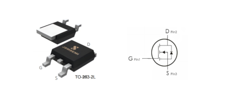 IRF9Z34NSTRLPBF JSMSEMI полевой транзистор (MOSFET), P-канал, -55 В, -35 А, 55 мОм, 40 нКл, TO-263 (D2PAK)