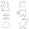 Держатель предохранителя RUICHI NF-004, 5х20 мм, Tin, 10 А