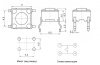 Тактовая кнопка RUICHI KAN0611-0431B, 6x6x4.3 мм, OFF-(ON), 50 мА, 12 В, 100 мОм