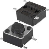 Тактовая кнопка RUICHI KAN0641-0431B, 6x6x4.3 мм, OFF-(ON), 50 мА, 12 В, 50 мОм
