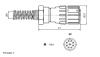 Разъём быстроразъёмный RUICHI FQ14-9pin TK, 9-контактный