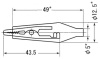 Зажим-крокодил RUICHI 8-0027 под пайку/обжим, 11 мм, 10 А, черный