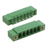 Разъемный клеммный блок на плату ZCH381VM-06P ( 15EDGVM-3.81-06P / 15EGTVM-3.81-06P ), вилка (M), 6 контактов, шаг 3.81 мм