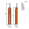 Пост 8-ми кнопочный на кабель RUICHI GB8-B107, 50х70х320 мм, 250 В, 5 А, 50 мОм, -25…+70 °С, пластик, крышка ABS, оранжевый