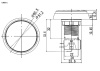 Кнопка GMSI круглая RUICHI 1B-C с LED подсветкой 12 В, 5 А, 30 мОм, 250 В, NO(NC)+NC(NO), красная