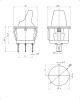 Клавишный переключатель RUICHI KCD1-101N-5H-Y/3P, ON-OFF