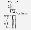 Симистор низковольтный MCR100-8G, 600 А, корпус TO-92