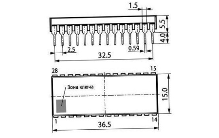 Микросхема КР580ВГ18