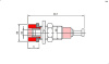 Гнездо RUICHI Z008 2 мм panel jack чёрный, на панель под пайку