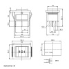 Клавишный переключатель RUICHI KCD4-203N-C6-G/6P, ON-OFF-ON