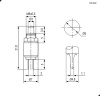 Кнопочный переключатель RUICHI DS-402, OFF-(ON)