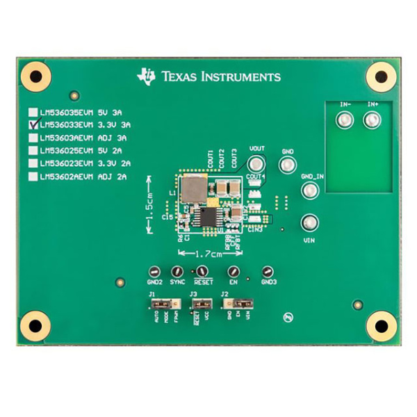 LM536033EVM (Импульсные источники питания TI)