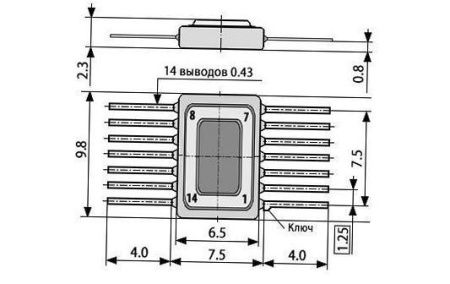 Микросхема 134ТВ14